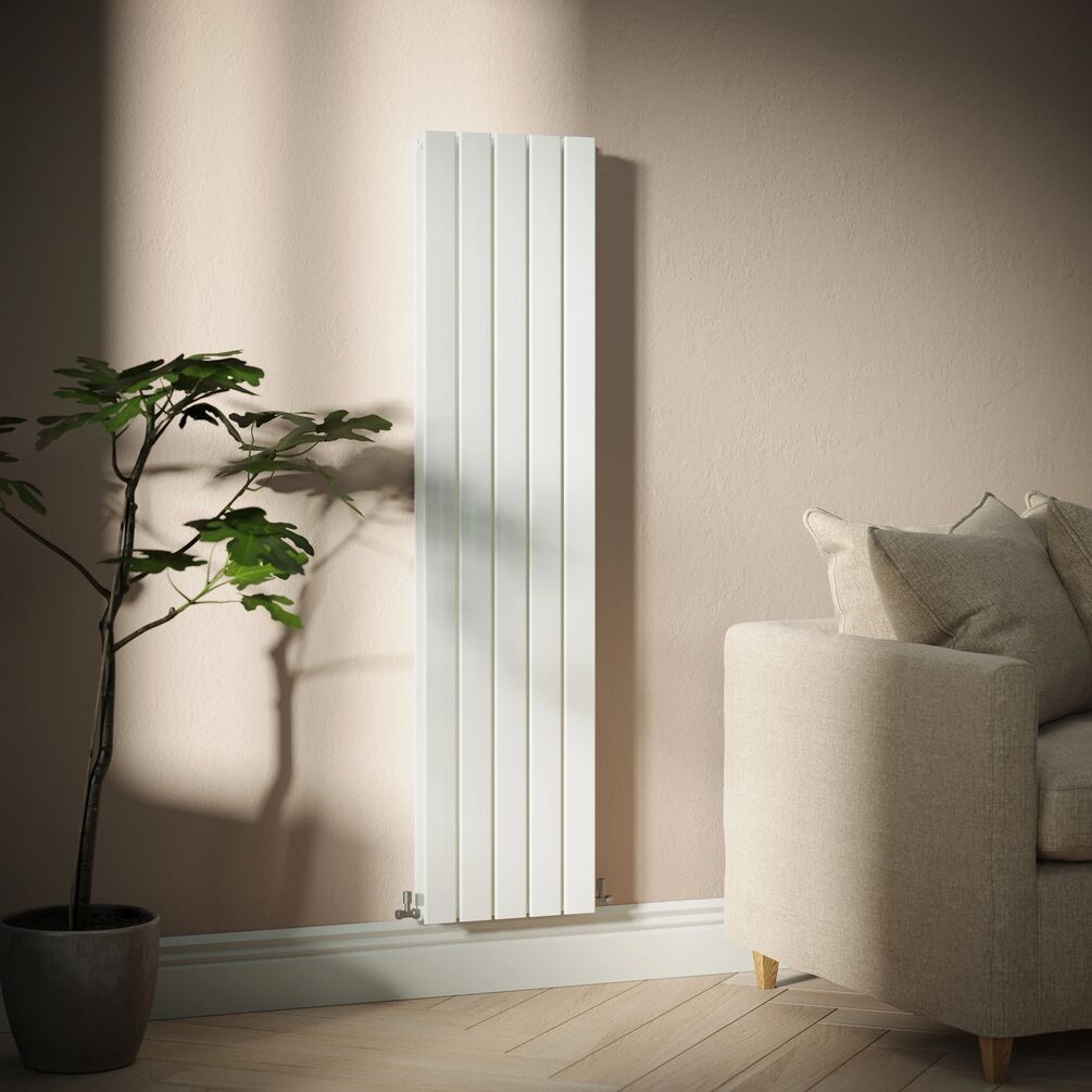 JTP Enzo White 1600mm x 376mm Flat Panel Designer Radiator